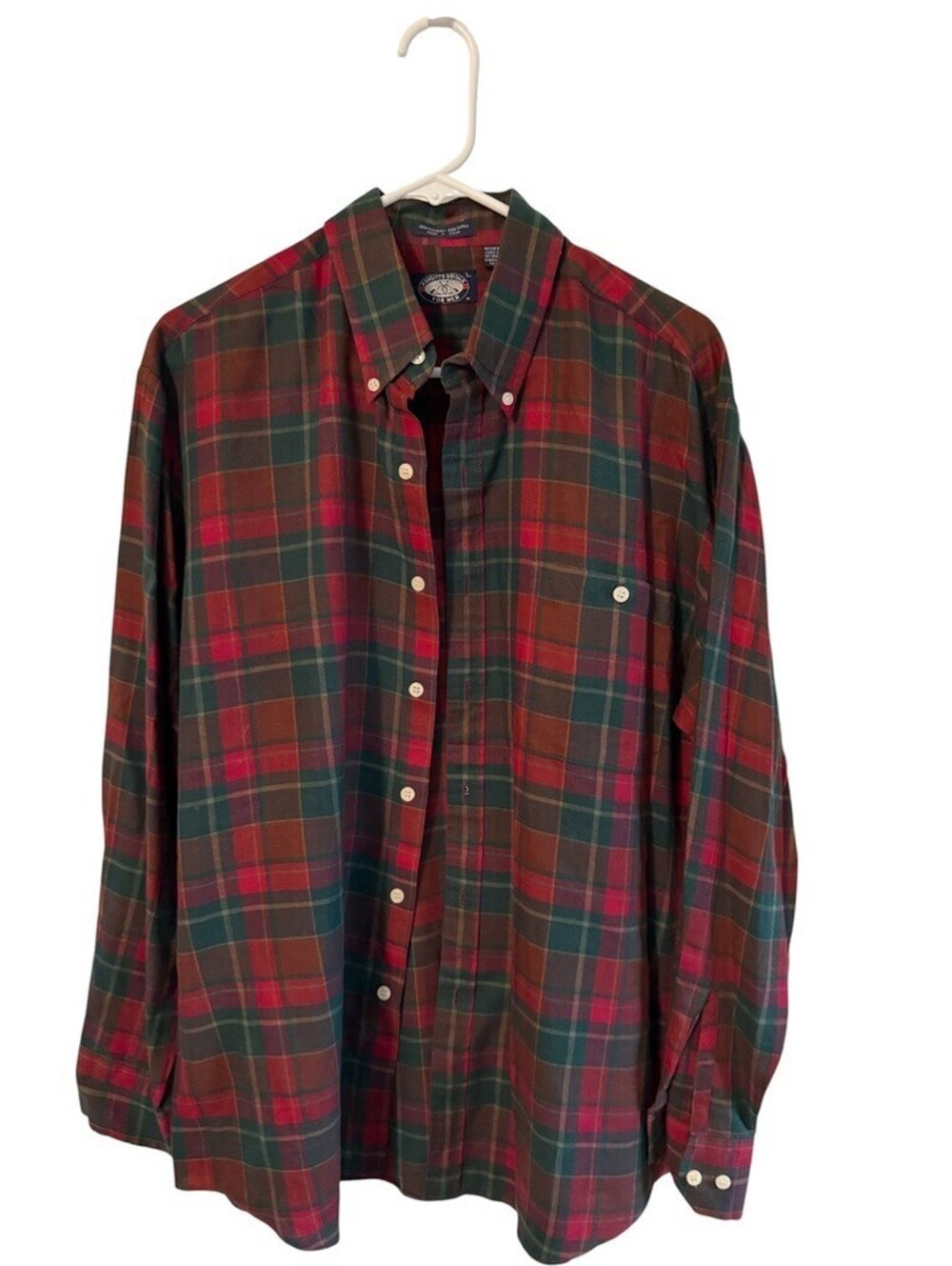 Vintage Knights Bridge Plaid Flannel Shirt Grunge Cabincore Workwear Men's L